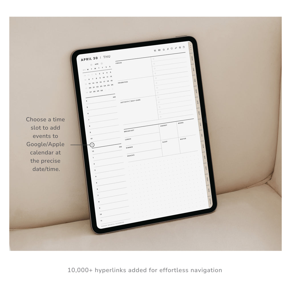 Neutral Portrait Digital Planner 2026
