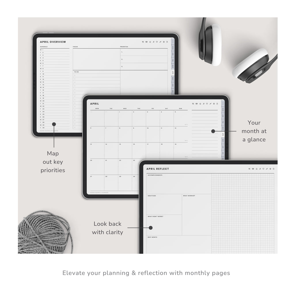 Neutral Landscape Digital Planner 2026